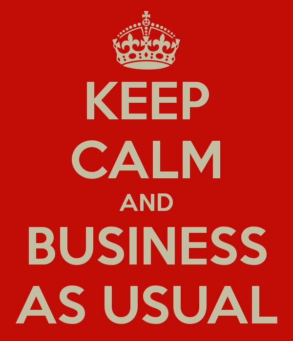 Business as Usual on Friday 13th March
